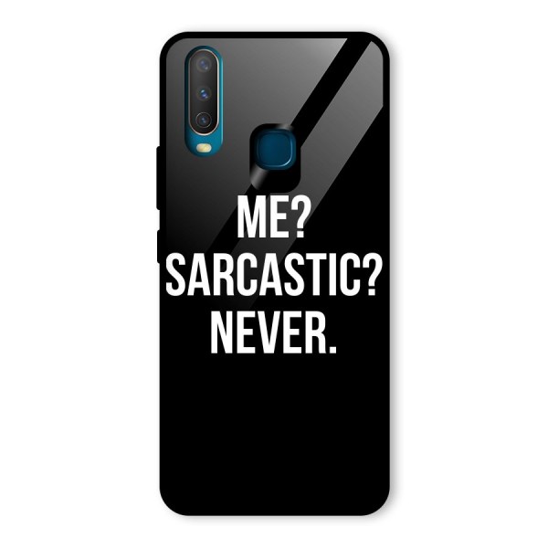 Sarcastic Quote Glass Back Case for Vivo Y12