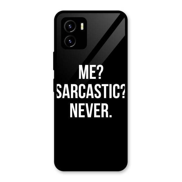 Sarcastic Quote Glass Back Case for Vivo Y15s