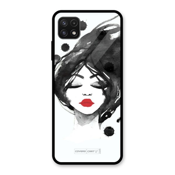 Sassy Girl Glass Back Case for Galaxy A22 5G