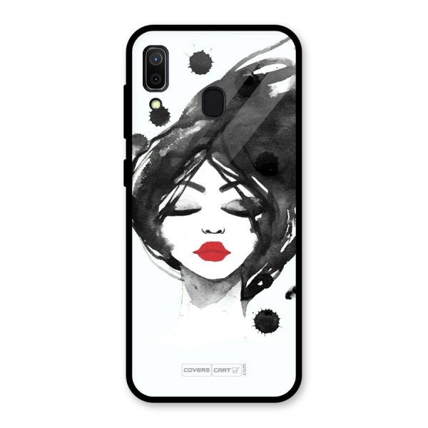 Sassy Girl Glass Back Case for Galaxy A30