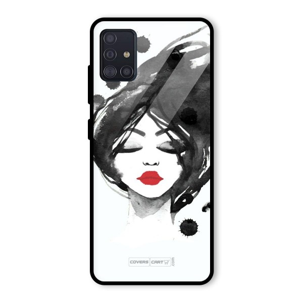 Sassy Girl Glass Back Case for Galaxy A51