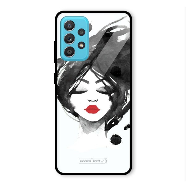 Sassy Girl Glass Back Case for Galaxy A52s 5G