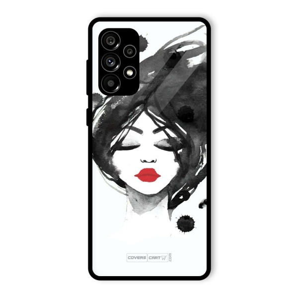 Sassy Girl Glass Back Case for Galaxy A73 5G