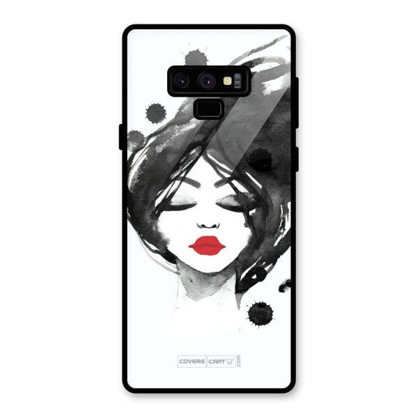 Sassy Girl Glass Back Case for Galaxy Note 9