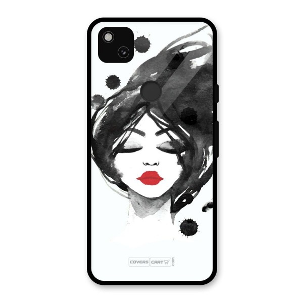 Sassy Girl Glass Back Case for Google Pixel 4a