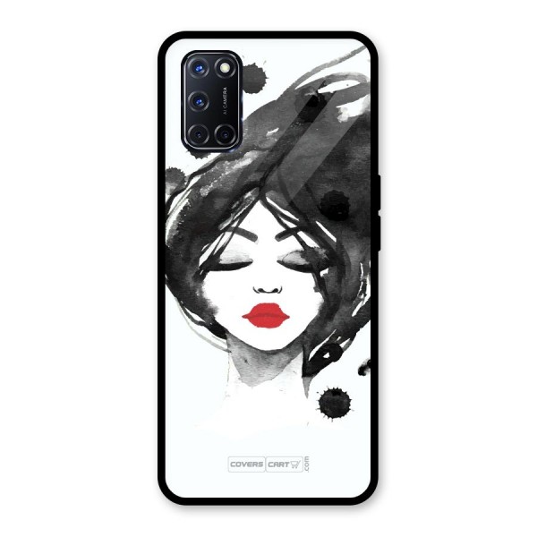 Sassy Girl Glass Back Case for Oppo A52