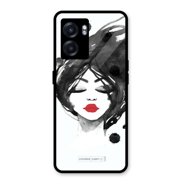 Sassy Girl Glass Back Case for Oppo K10 (5G)