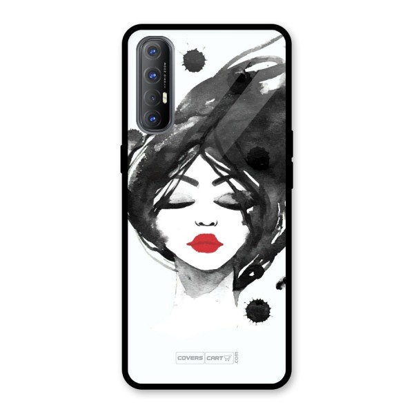 Sassy Girl Glass Back Case for Oppo Reno3 Pro