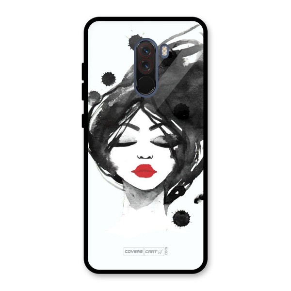 Sassy Girl Glass Back Case for Poco F1