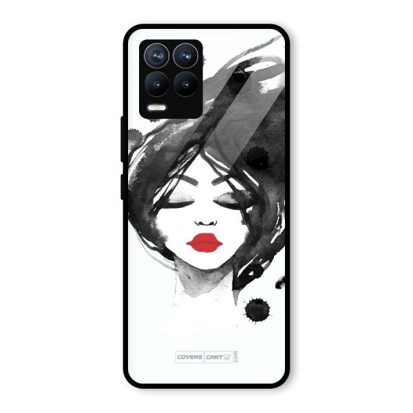 Sassy Girl Glass Back Case for Realme 8 Pro