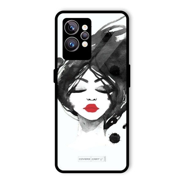 Sassy Girl Glass Back Case for Realme GT2 Pro