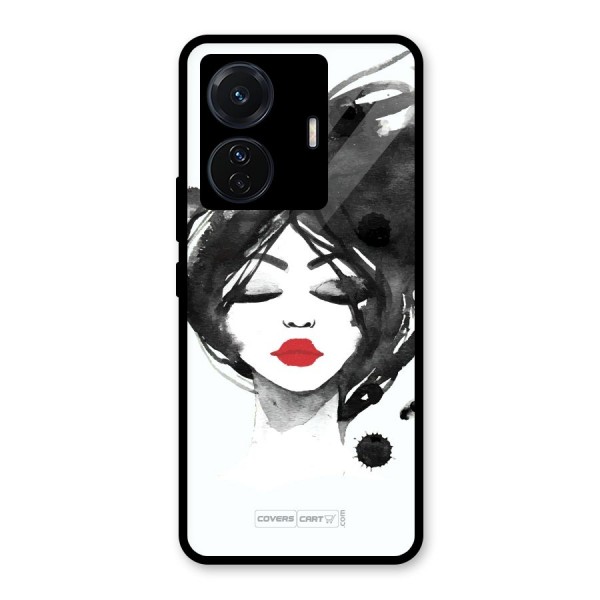 Sassy Girl Glass Back Case for Vivo T1 Pro