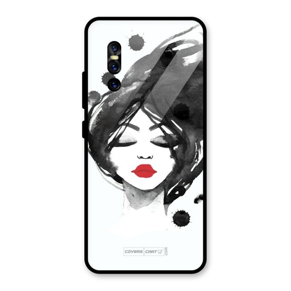 Sassy Girl Glass Back Case for Vivo V15 Pro