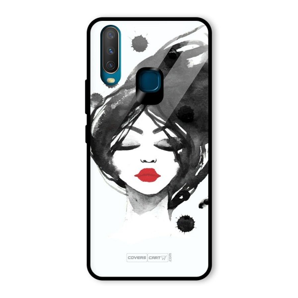 Sassy Girl Glass Back Case for Vivo Y12