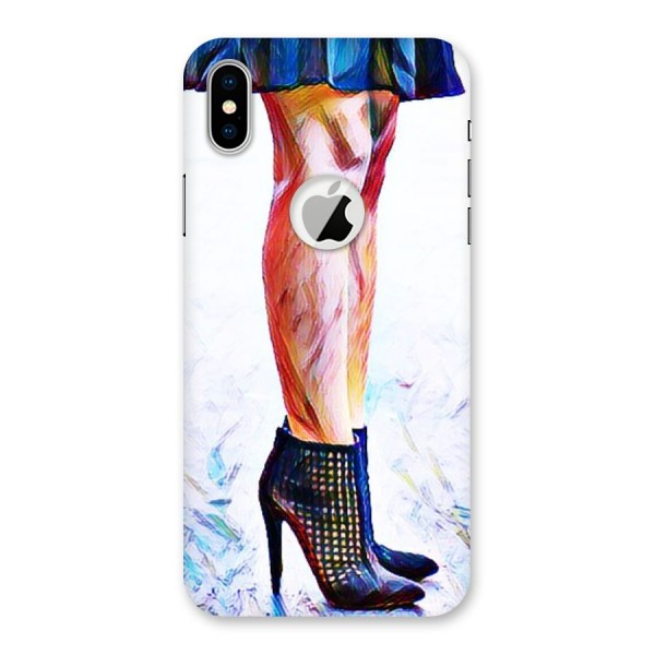 Sassy Heels Back Case for iPhone XS Logo Cut