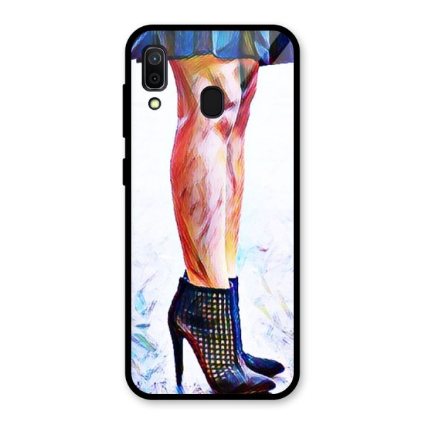 Sassy Heels Glass Back Case for Galaxy A30