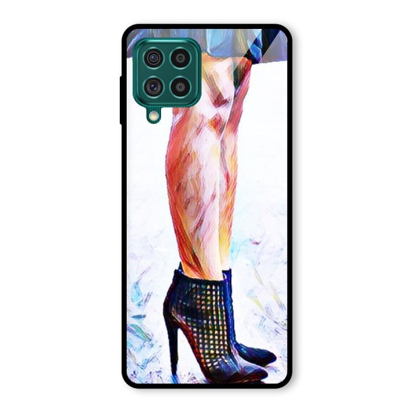 Sassy Heels Glass Back Case for Galaxy F62