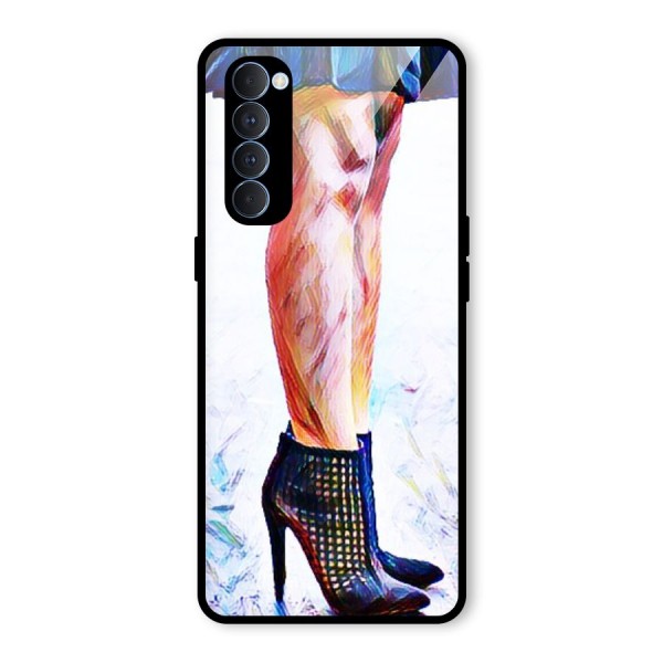 Sassy Heels Glass Back Case for Oppo Reno4 Pro