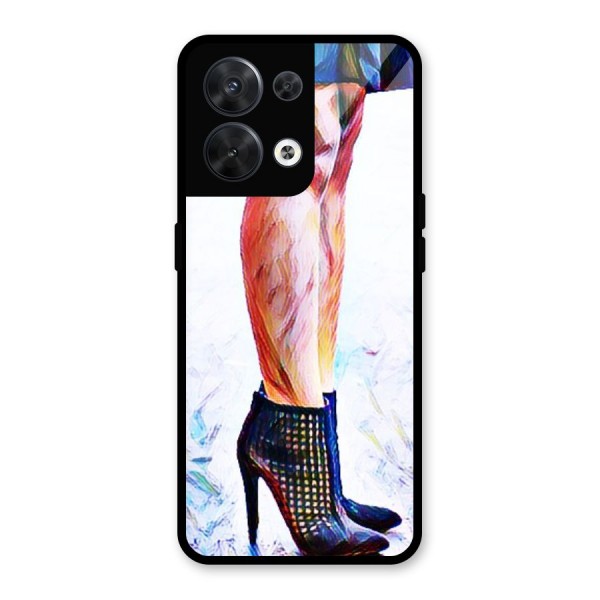 Sassy Heels Glass Back Case for Oppo Reno8 5G