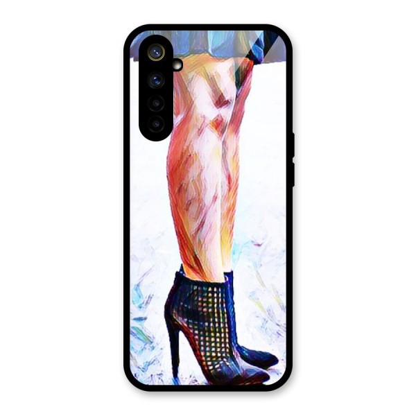 Sassy Heels Glass Back Case for Realme 6