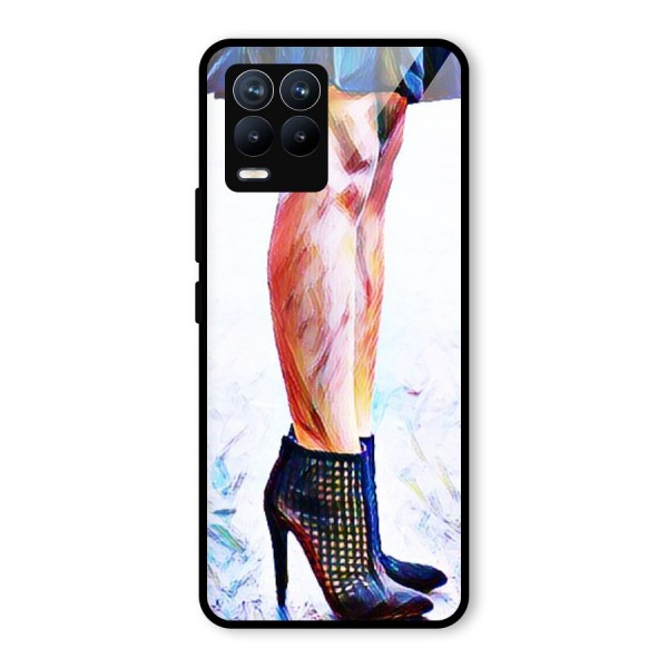 Sassy Heels Glass Back Case for Realme 8 Pro