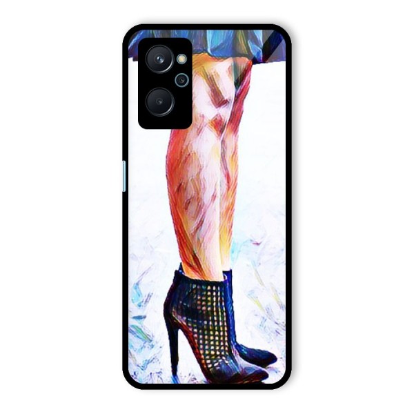 Sassy Heels Glass Back Case for Realme 9i