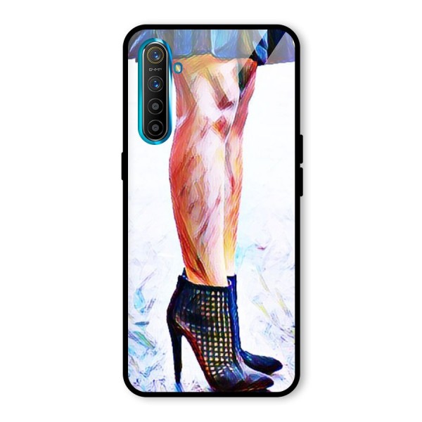 Sassy Heels Glass Back Case for Realme XT