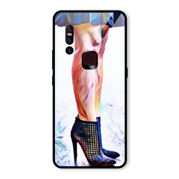 Sassy Heels Glass Back Case for Vivo V15