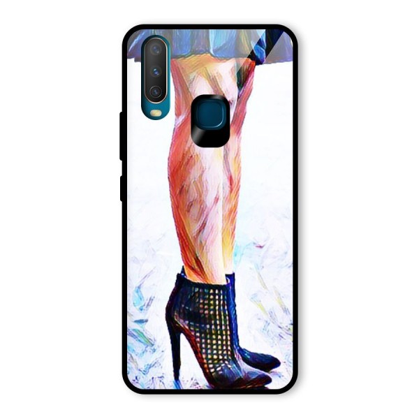 Sassy Heels Glass Back Case for Vivo Y15