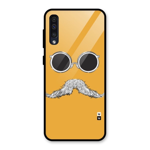 Sassy Mustache Glass Back Case for Galaxy A50s