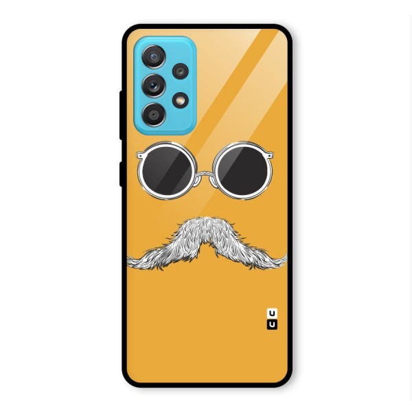 Sassy Mustache Glass Back Case for Galaxy A52s 5G