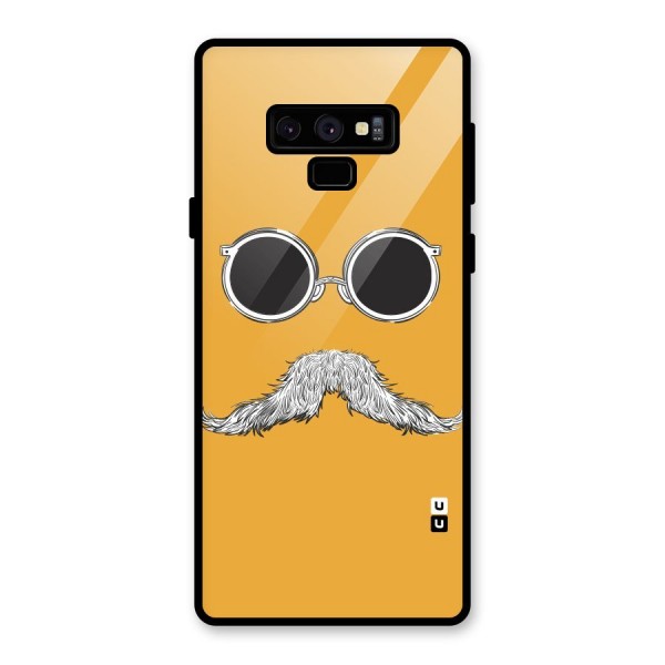 Sassy Mustache Glass Back Case for Galaxy Note 9