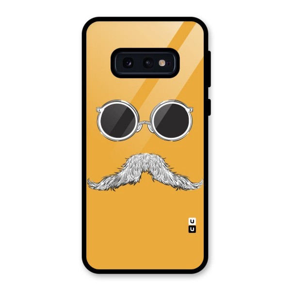 Sassy Mustache Glass Back Case for Galaxy S10e