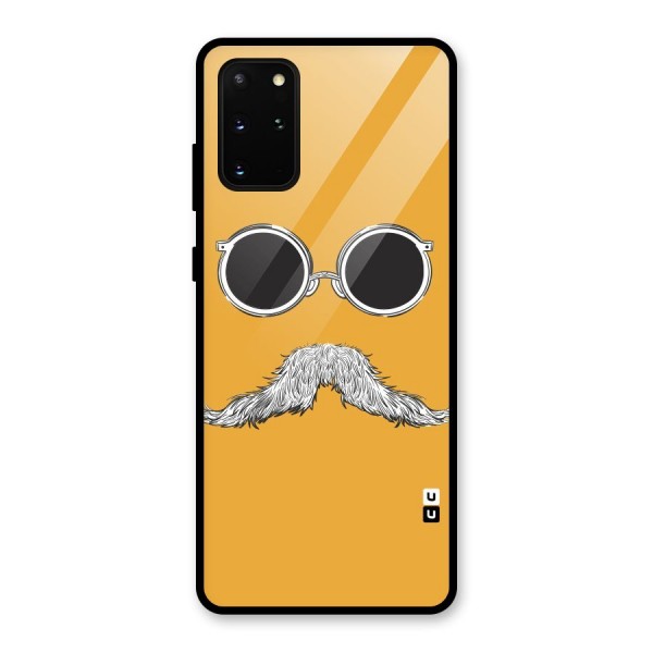 Sassy Mustache Glass Back Case for Galaxy S20 Plus