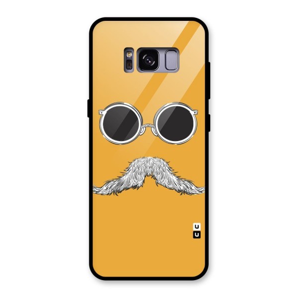 Sassy Mustache Glass Back Case for Galaxy S8