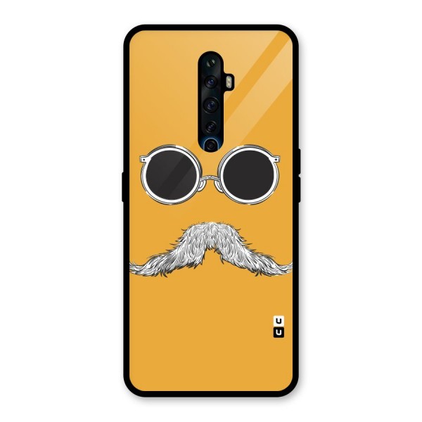 Sassy Mustache Glass Back Case for Oppo Reno2 Z