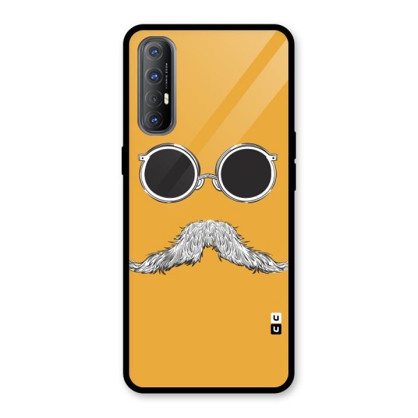 Sassy Mustache Glass Back Case for Oppo Reno3 Pro