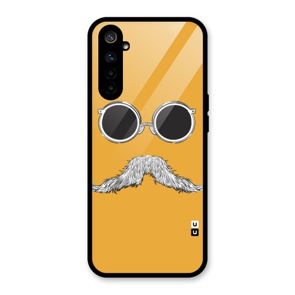 Sassy Mustache Glass Back Case for Realme 6