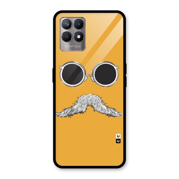 Sassy Mustache Glass Back Case for Realme 8i