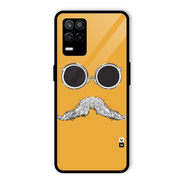 Sassy Mustache Glass Back Case for Realme 9 5G