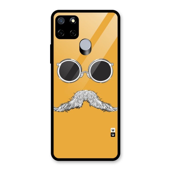 Sassy Mustache Glass Back Case for Realme C15