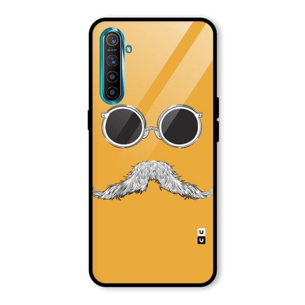 Sassy Mustache Glass Back Case for Realme XT