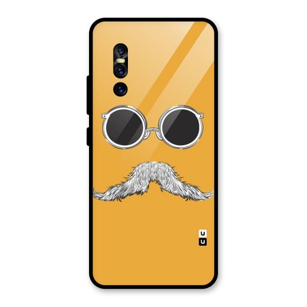 Sassy Mustache Glass Back Case for Vivo V15 Pro