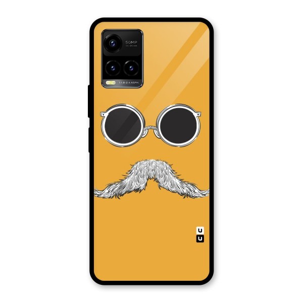 Sassy Mustache Glass Back Case for Vivo Y21 2021