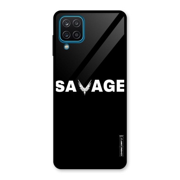 Savage Glass Back Case for Galaxy A12