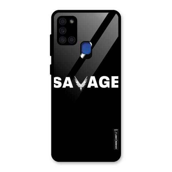 Savage Glass Back Case for Galaxy A21s