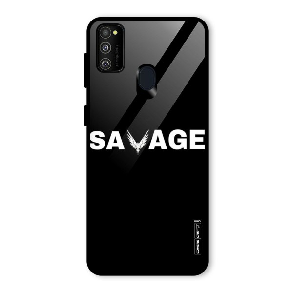 Savage Glass Back Case for Galaxy M21