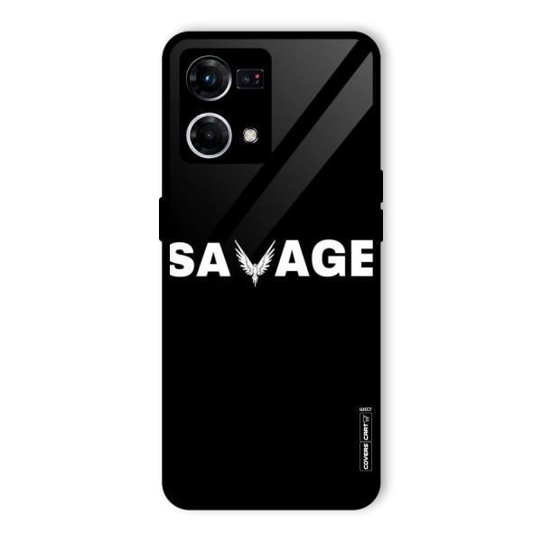 Savage Glass Back Case for Oppo F21 Pro 4G