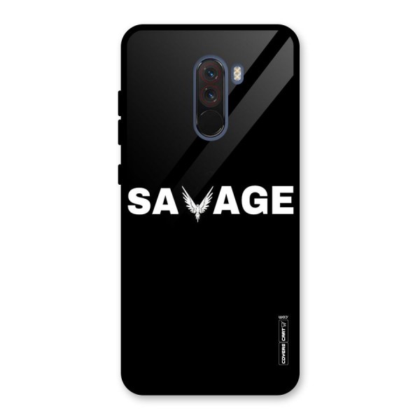 Savage Glass Back Case for Poco F1