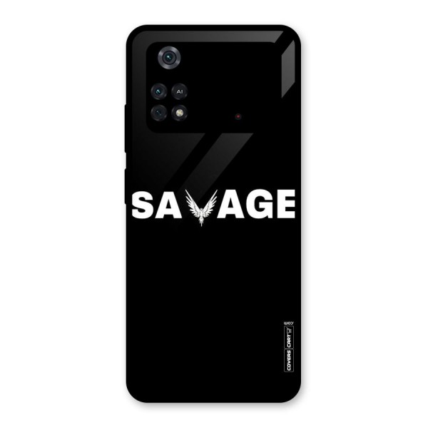 Savage Glass Back Case for Poco M4 Pro 4G